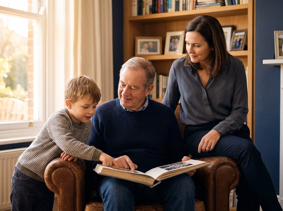 Família reunida ao ar livre